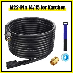 High Pressure Washer Hose Replacement Hose M22-14&15 Brass Connector Extension Coupler for Karcher Lavor AR Blue Power Washer