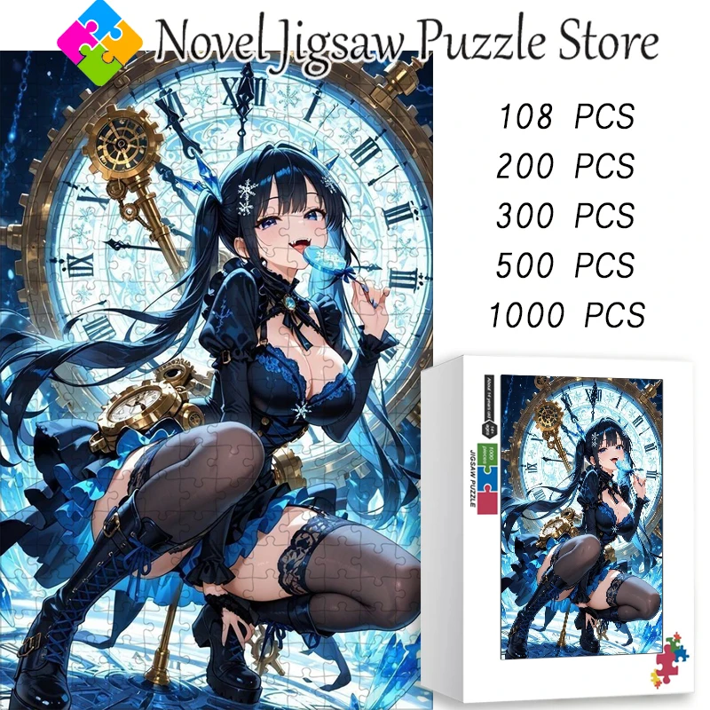 

Japanese Anime Sexy Girl Jigsaw Puzzle Cartoon Figure 108/200/300/500/1000 Pieces Puzzles for Adult Handmade Diy Assembled Toys