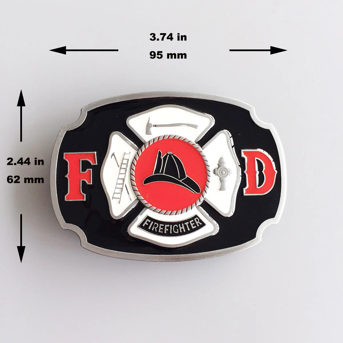 Nieuwe Vintage Style Enamel Brandweerman Gesp Ook Voorraad In Ons BUCKLE-OC029 Gratis Verzending