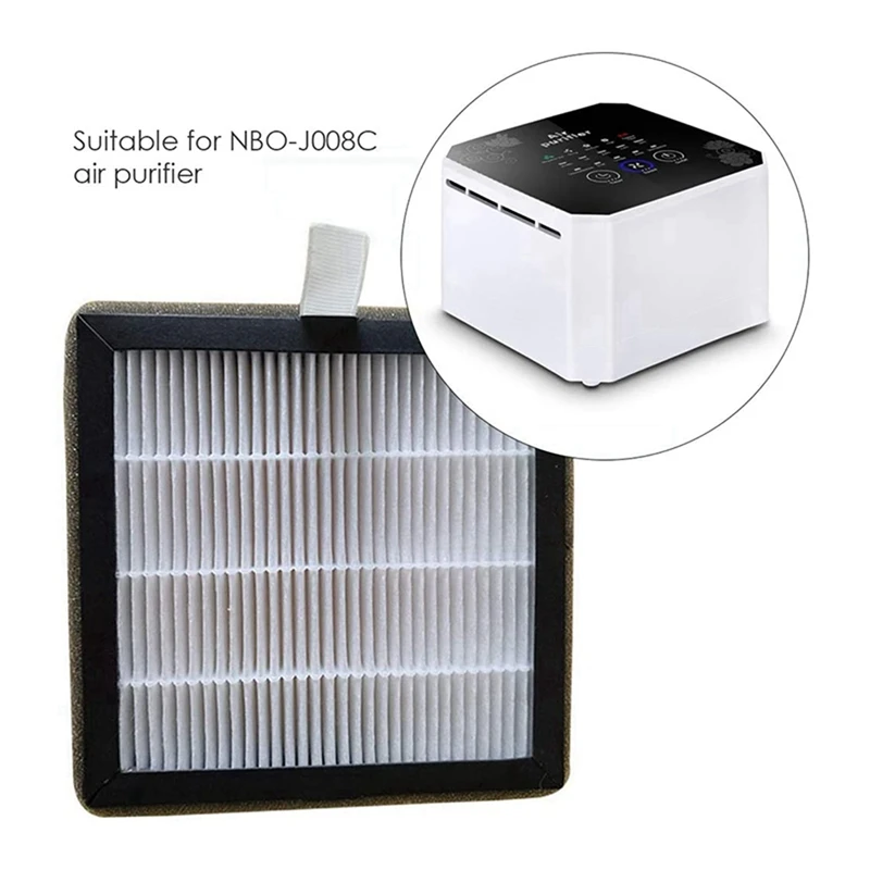 4X Replacement Filter,With HEPA Filter For Sleeping Outdoor Sports Housework,For Nobico J003 J006 J008 J009 Air Purifier