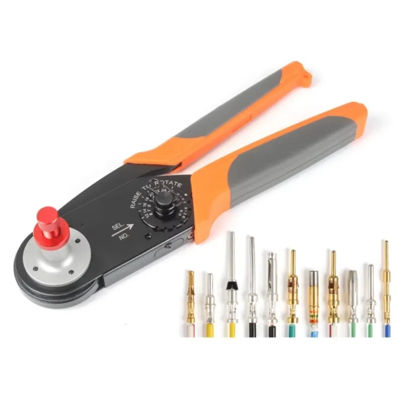 HDT‑48‑00 Hand Crimping Tool for 12‑20 AWG Solid Contacts Professional Manual Crimper for Automotive Wire Connector Application