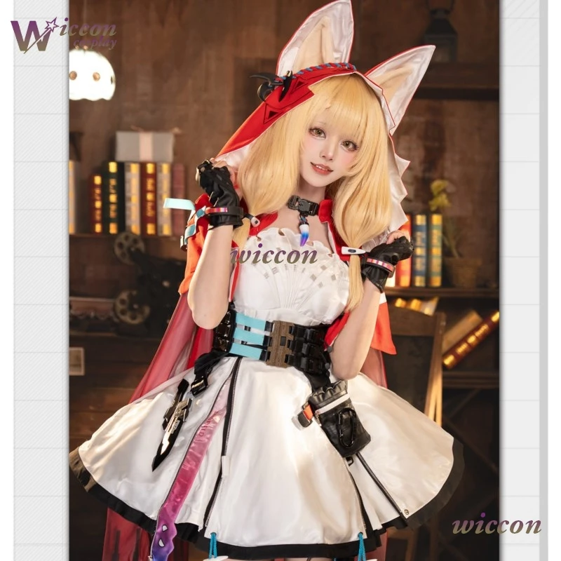 

Костюм для косплея Arknights Endfield Rossi Red Riding Hood, женский, для Хэллоуина, для выступлений, милый косплей-наряд