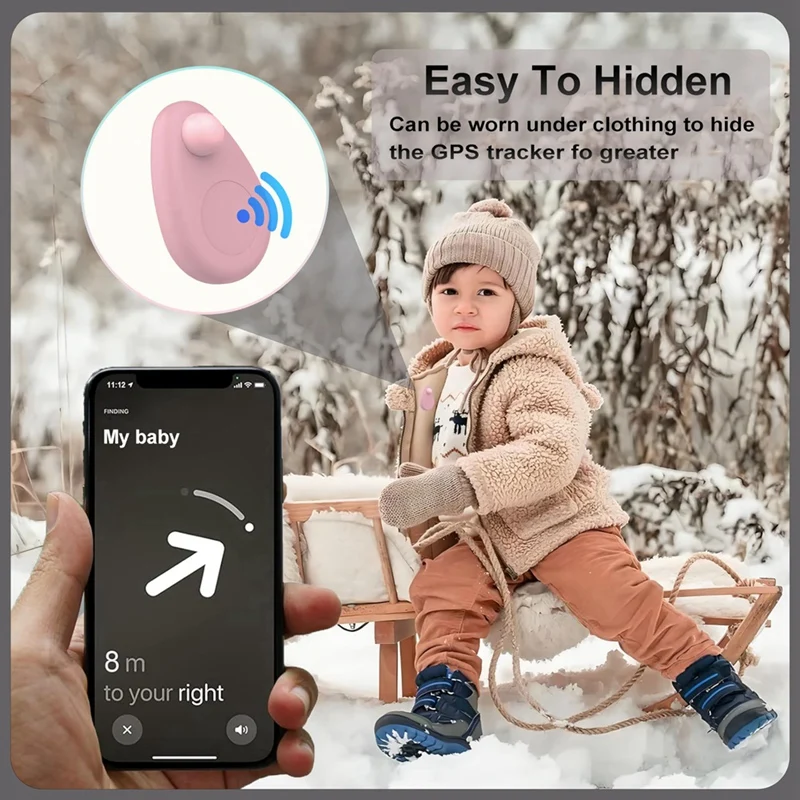 Детский силиконовый водонепроницаемый держатель для Airtag GPS трекер чехол с булавкой