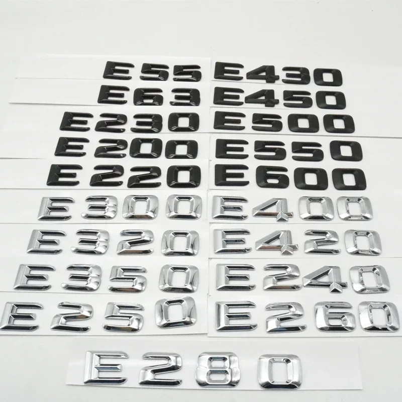 

Trunk Emblem Badge Logo For Mercedes Benz E-Class W210 W211 E43 E53 E63 E55 E200 E220 E250 E280 E320 E350 E420 E550 E500 E430
