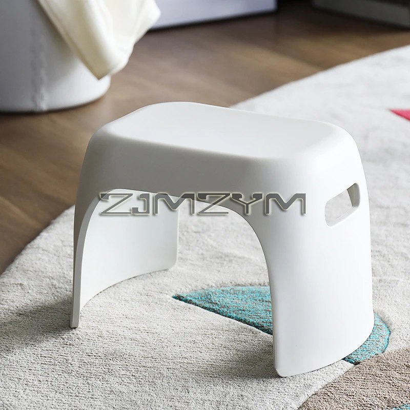 

Japanese Style Non-Slip Thickened Small Stool Bench Plastic Livingroom Shoe Seat Stool Entryway Bench Entryway Bench Foot Stool