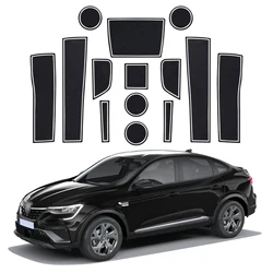 LFOTPP Car Door Groove Mat for Renault Arkana 2021-2026 Anti-slip Gate Slot Pads Auto Interior Arkana Accessories 2025 Europe