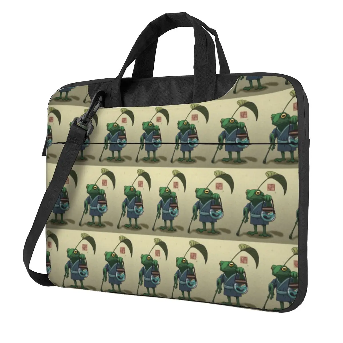 

Сумка для ноутбука через плечо с лягушкой и его сыном, сумка для компьютера 13, 14, 15,6 дюймов, чехол для ноутбука Macbook Pro Lenovo