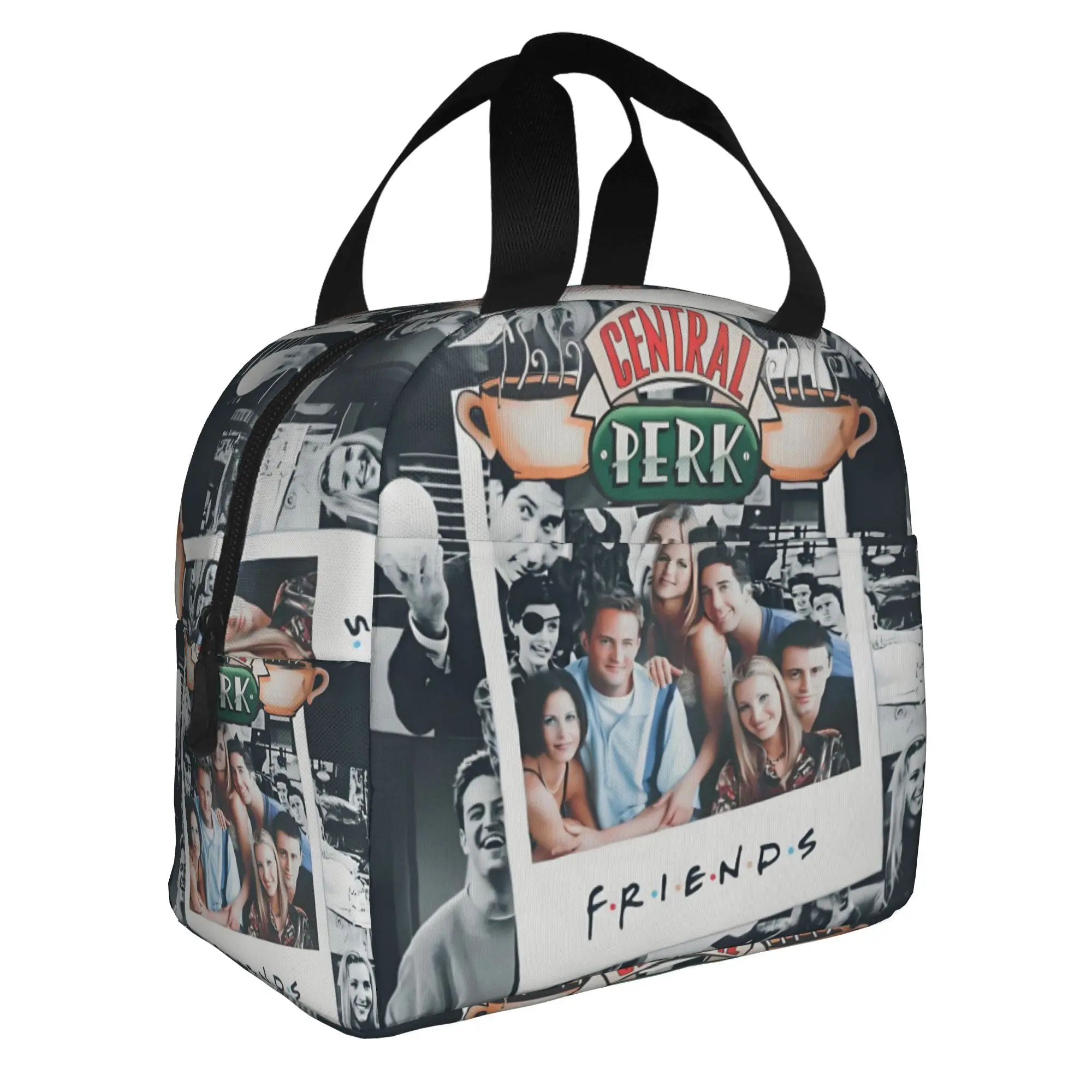 Friends TV Show Portable Lunch Box for Women Waterproof Funny Quote Thermal Cooler Food Insulated Lunch Bag School