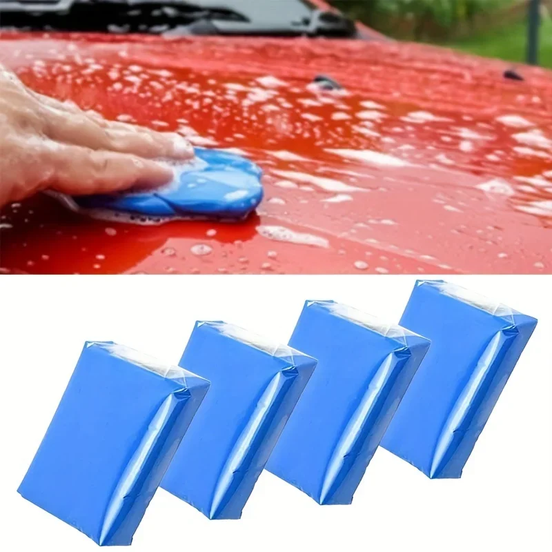 4 Pcs 3.53oz Clay Bar Car Detailing Clay, Auto Blue Detailing Magic Clay Bars Cleaner With Washing And Adsorption Capacity