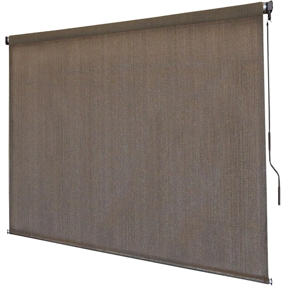 Outdoor Patio Roll Up Shade for Porch, Patio, Window | High Density Polyethylene Privacy Blocks 89% UV Rays | Hardware Included