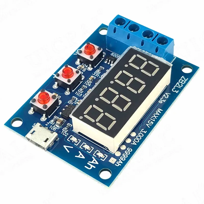 

LED Digital Display ZB2L3 Battery Capacity Tester Module 18650 Lithium Battery Power Supply Test Resistance External 1.2V-12V