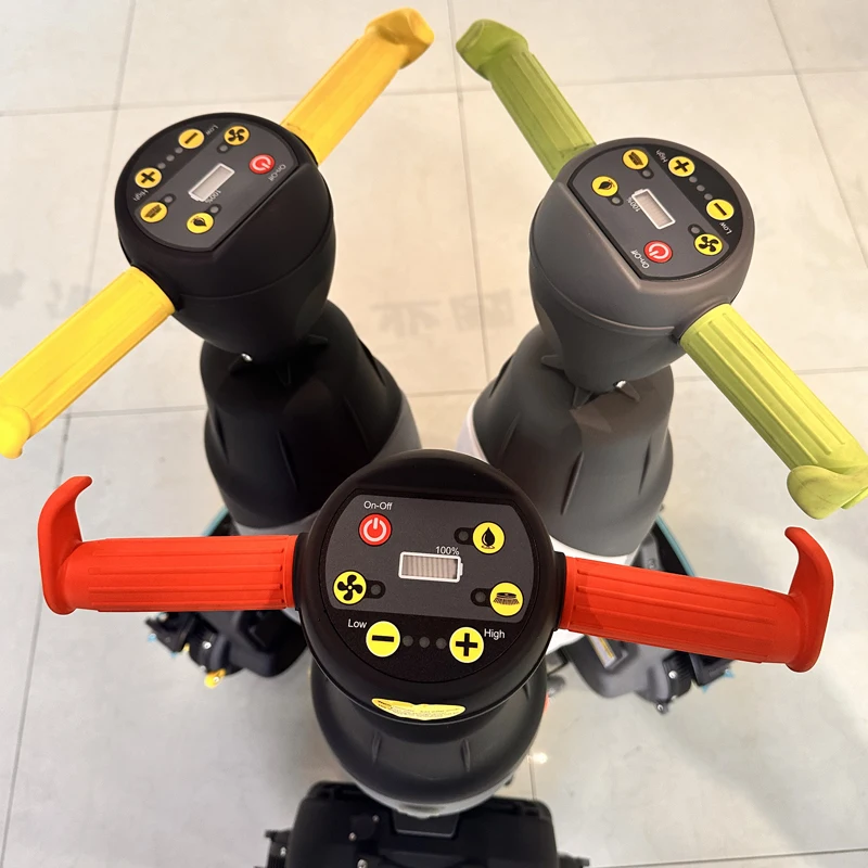 VOL-430 Electric Cleaning Car Sweeper Machine New Design Mini Floor Scrubber Double Brushes Washing Machine