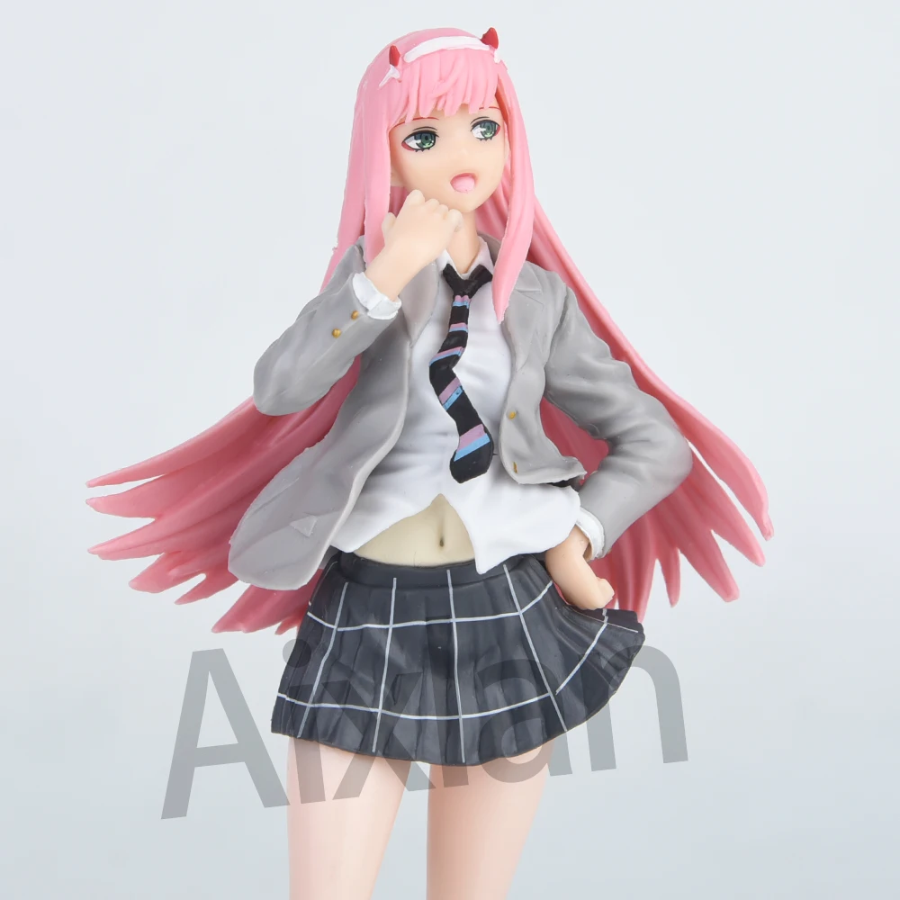 Aixlan 20cm Anime Figure SEGA Zero Two DARLING in The FRANXX 02 National Team PVC Action Figure Collectible Model Toys Kid Gift