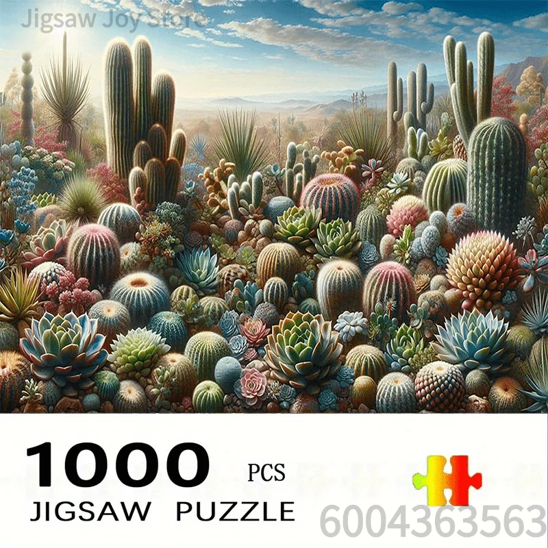 Art Jigsaw Puzzle Gift, Succulent Cactus Desert, Banff Moraine Lake, Forest RV Camping, Fantasy Life Tree, 500-2000Pcs