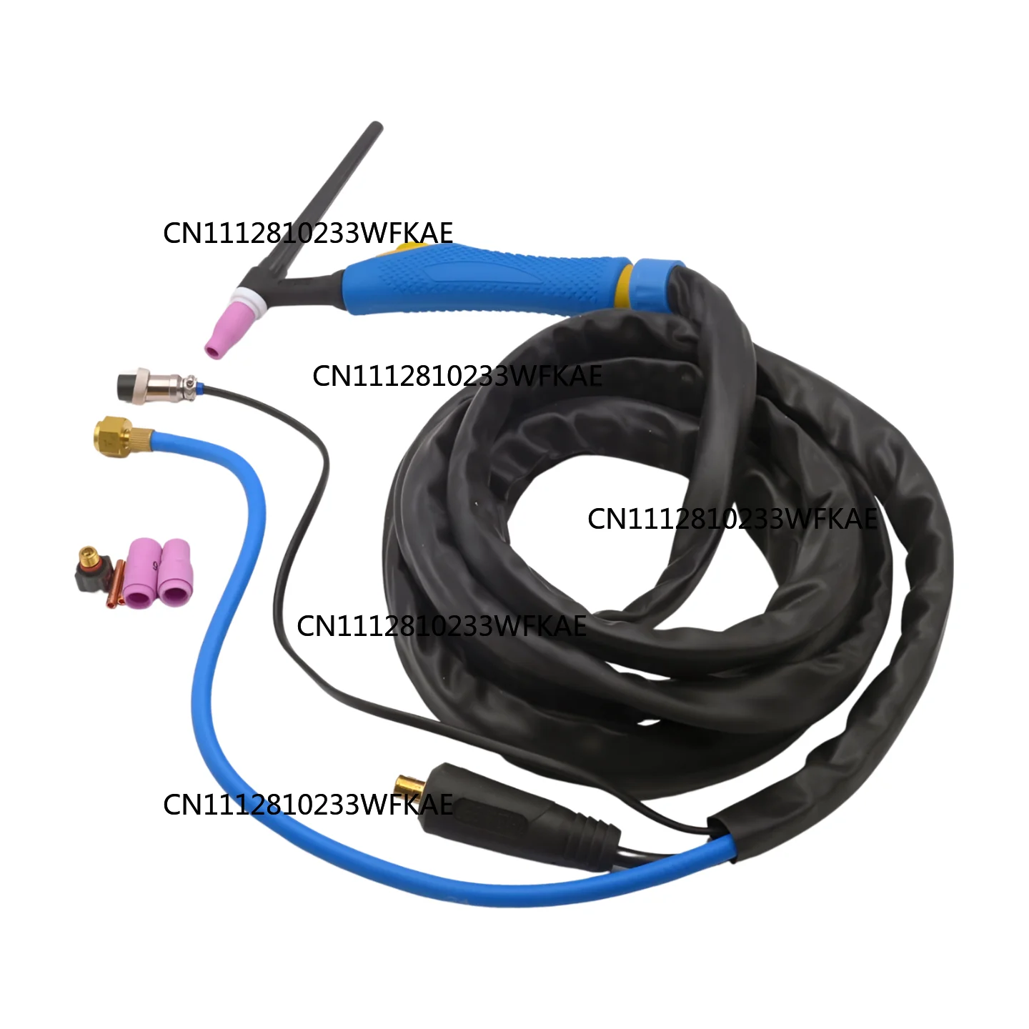 4meters Air Cooled Argon TIG9 WP9 TIG Arc Welding Torch Gas Electric Separation with DKJ10-25 Euro Stype Cable Connector Plug