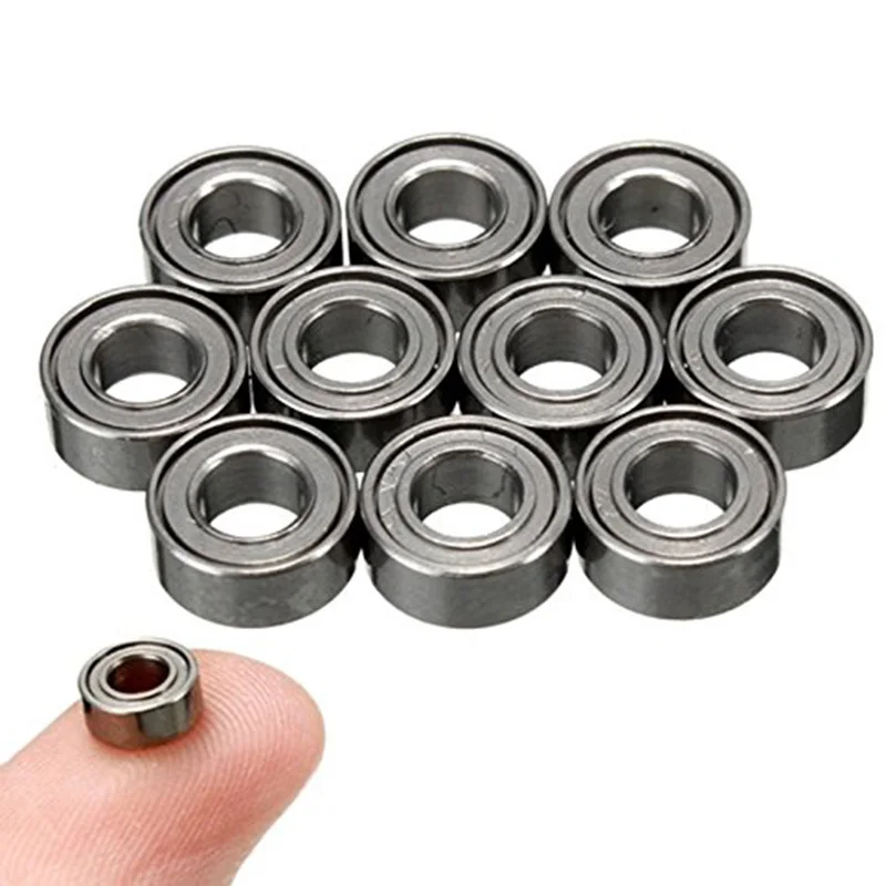 Must Have 50Pcs MR63ZZ 3X6X2 Mm Deep Groove Ball Bearing Miniature Bearing