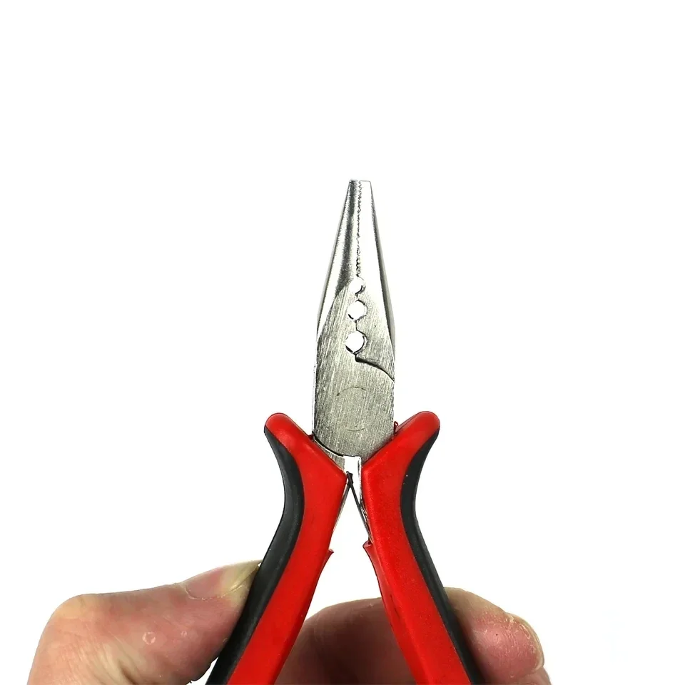 1 mini portable jewelry bead edging tool, edging three hole pliers, hair clipper, micro ring disassembly pliers