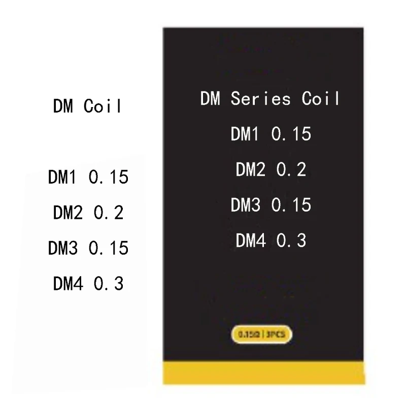 5 шт. TPP1 DM【Series】 DM1 DM2 DM3 DM4 катушка 0,15 0.2ohm сетчатые катушки Бытовая фурнитура Аксессуары ручные инструменты