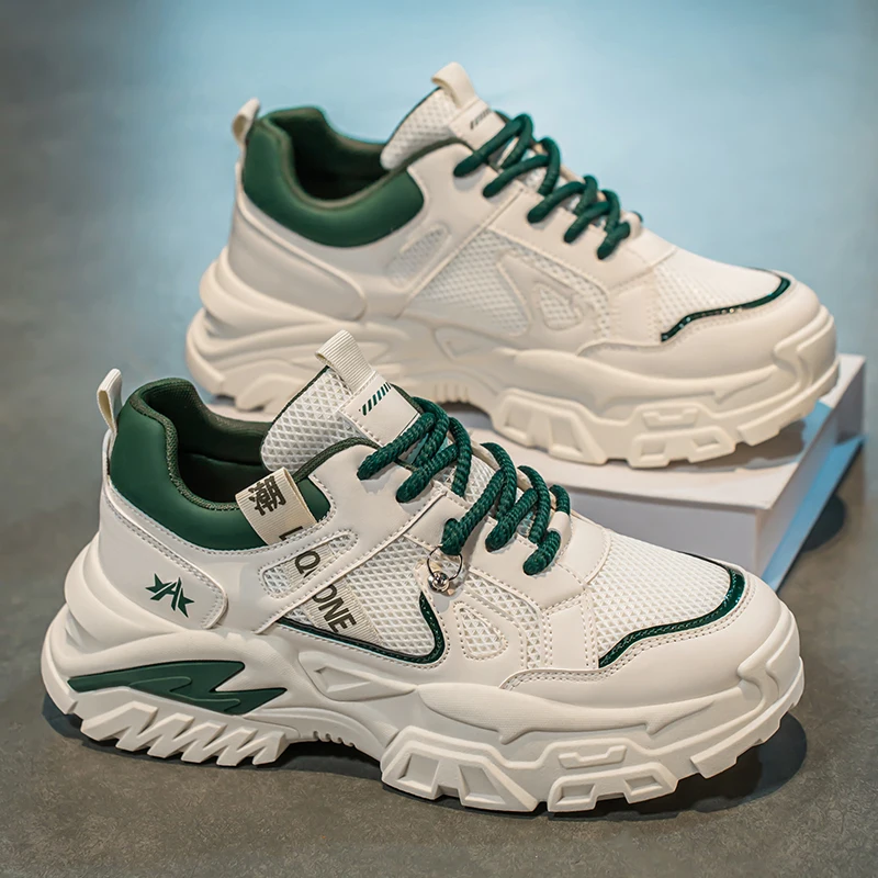 

Men's Shoes 2025 New Autumn Trendy Brand Torre Men's Thick Sole Increased Casual Flow Reflective Sports Running Trendy Shoes