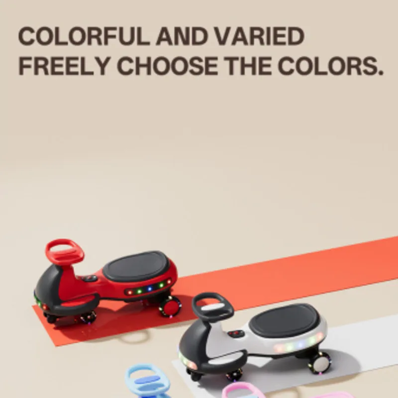 Elektryczny autko dla dzieci 12V z funkcją skręcania, światła LED, muzyka, ochrona przed przewróceniem, dla dzieci od 3 lat, do użytku wewnątrz i na zewnątrz.