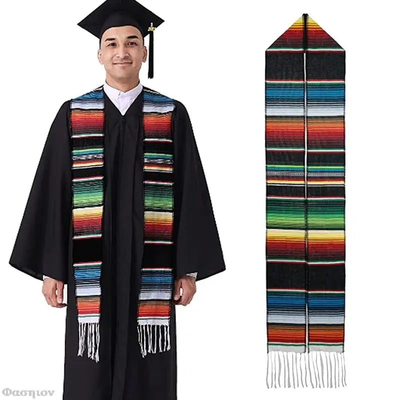 

Deluxe Mexican Graduation Sash 2023 Stole Class Of 2023 Authentic Mexican Art Serape Stole Mexican Sash For Graduation 2023