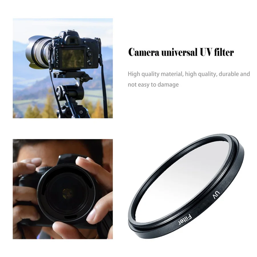 30 37 40.5 43 46 49 52 55 58 62 67 72 77 82mm DSLR/SLR Camera Lens UV Filter Protector For Sony Nikon Canon Lens Filter + Box