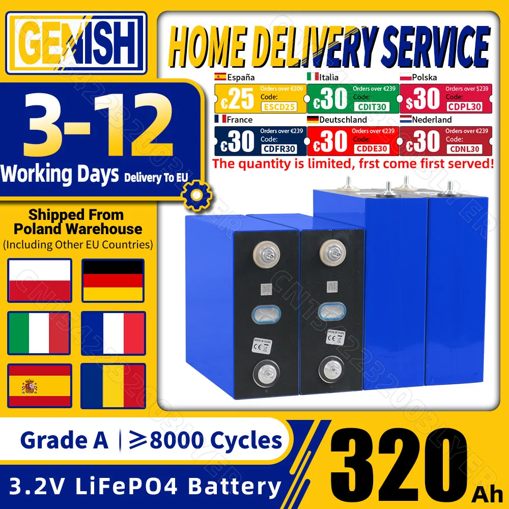 GradeA320AhLiFePO4Battery8000Cycle3.2VRechargeableBatteriaLifepo4CellDIY12V24V48VForSolarStorageRVEVCamping-AliExpress44