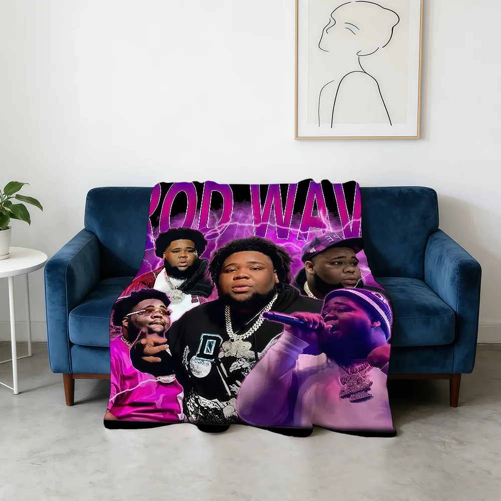 Hip Hop Rapper R-Rod Wave Blanket Flannel Warm Soft Throw Blanket For Room Sofa Childish Birthday Gifts