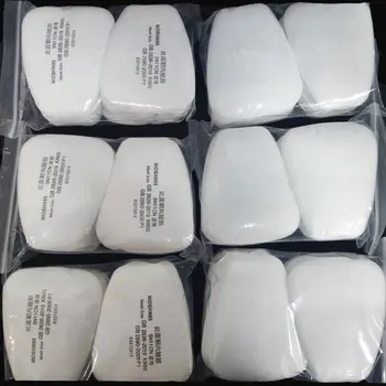 10/300 pces 5n11 filtros de algodão da indústria 501 capa substituível para 3m 6200/7502/6800 gás máscara à prova de poeira respirador acessórios