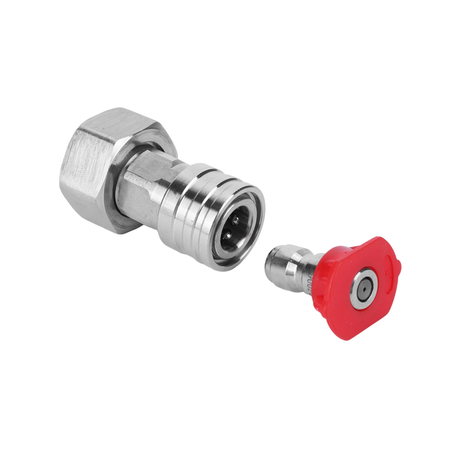 Convert Water Hose To Power Washer Connector Stainless Steel Attachment Car Washing Nozzle & Hose Attachment