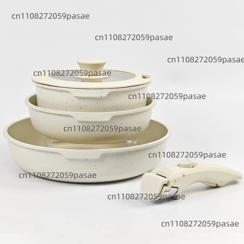 Ceramic coated 17-piece cookware set Non-stick pan Cooking induction cooker Frying pan