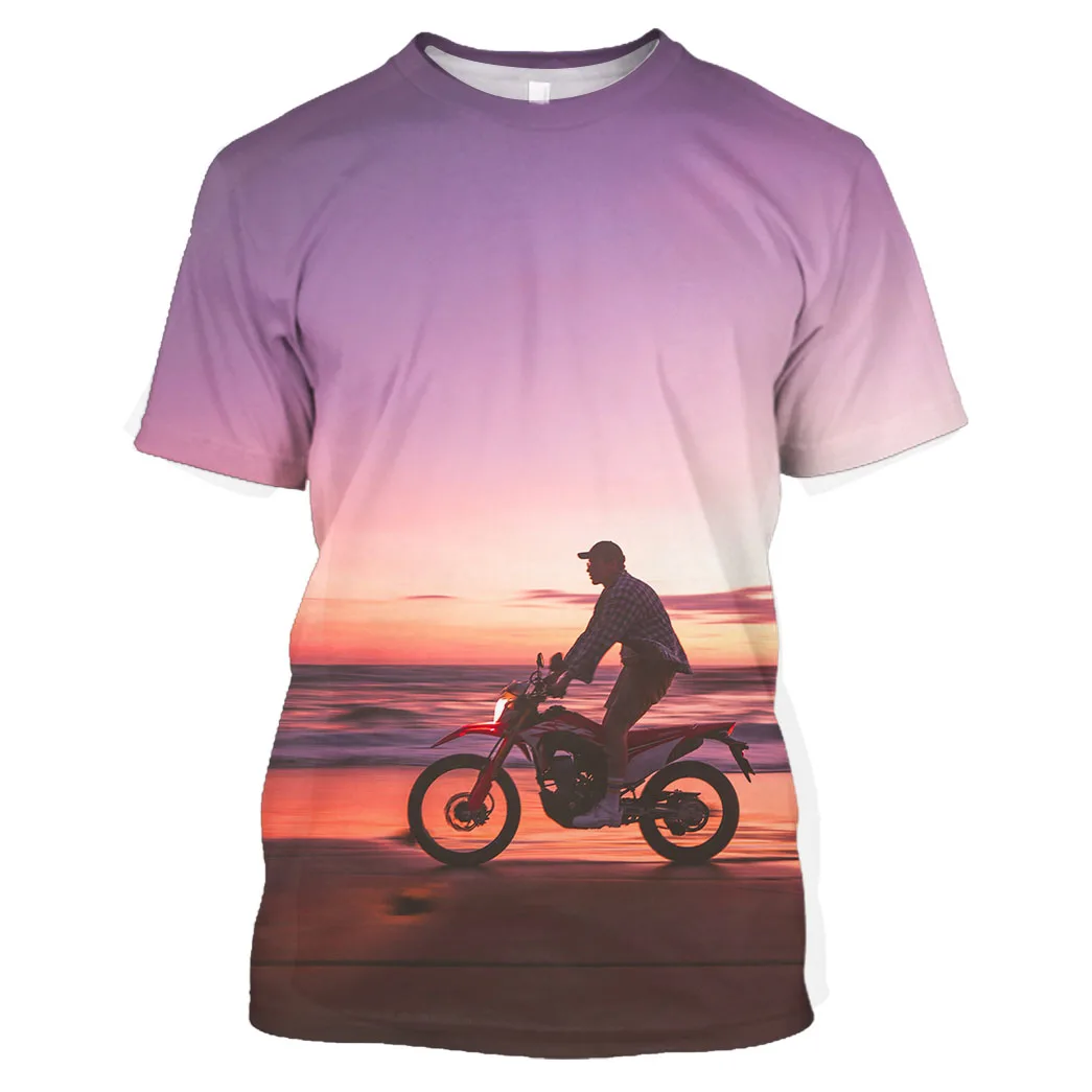 Jumeast Motocross 3D Graphic T Shirt Moto Racing Motorcycle Print Spandex Cloth For Mens Premium Elastane T Shirts Baggy Tops