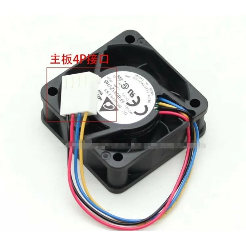 D 1PCS For Delta AFB0412VHB | 40×40×15mm DC12V 0.24A 4CM 4-Pin High Speed Axial Fan
