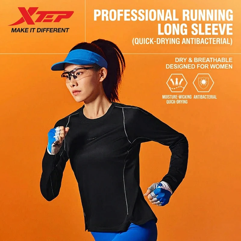 

Xtep 2000km PRO Women's Short-Sleeve Long Sleeves 2026 New Style Quick-Drying Breathable Running Casual Thin Sports 874228030136