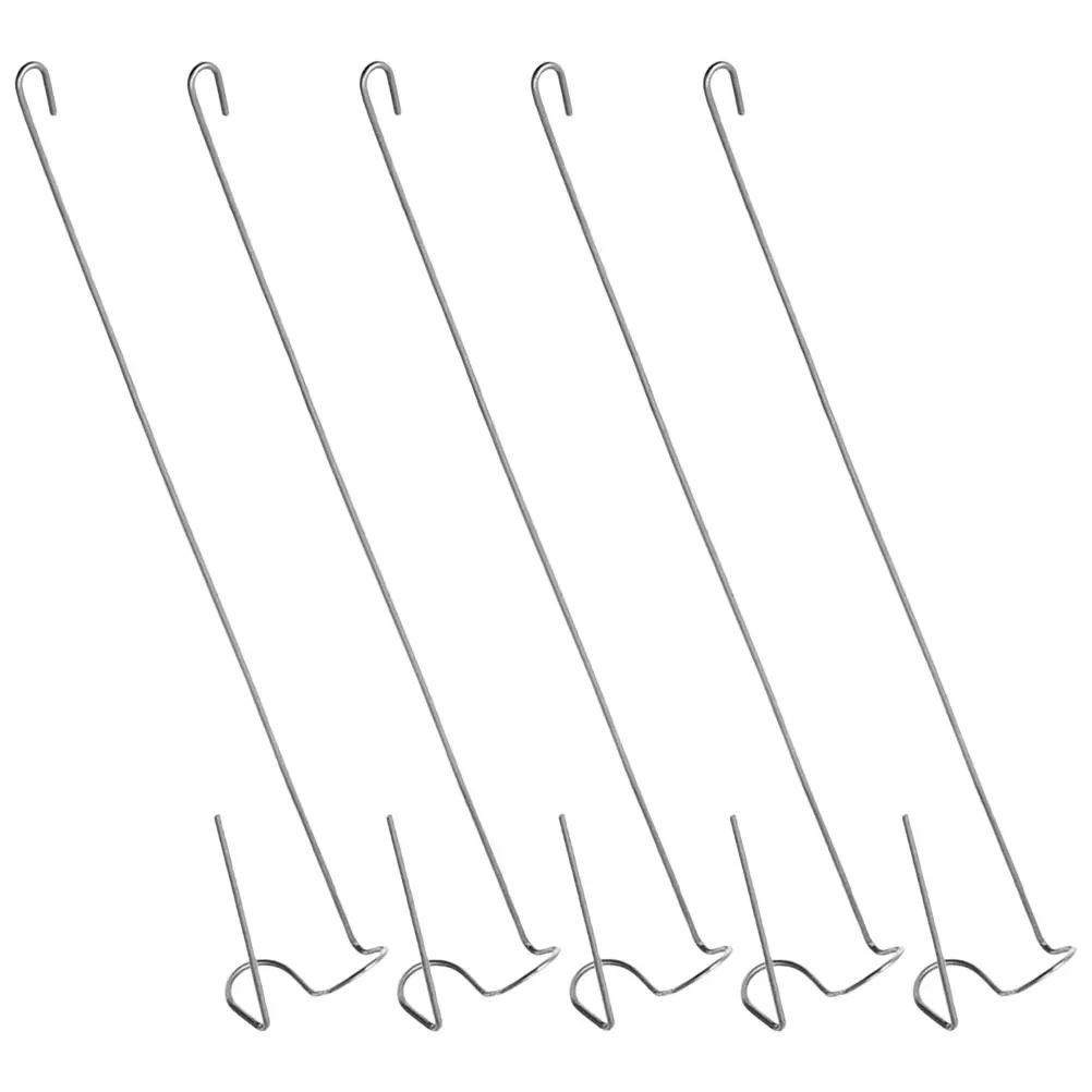 

5pcs Plant Hooks Holder Tillandsia Stainless Steel Hangers Home Office Decor Wire Planter Shelf Rack Fern