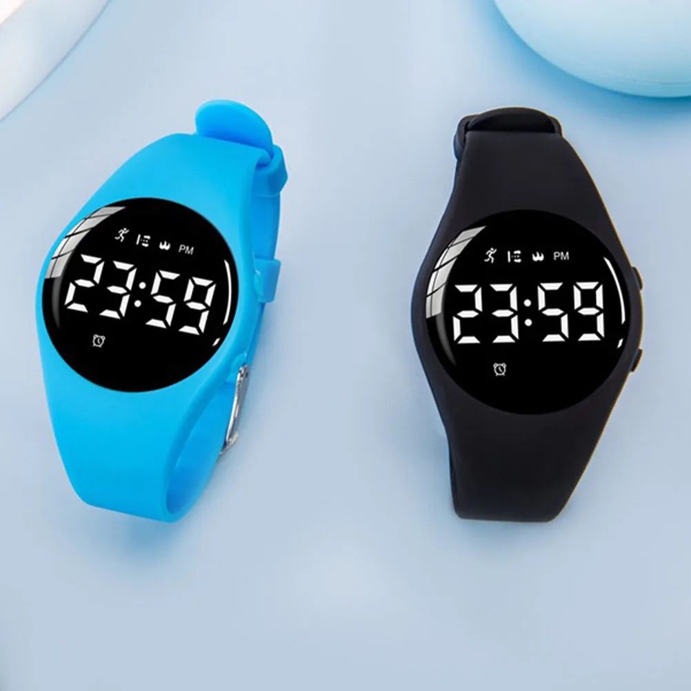 Waterproof Digital Smartwatch Plastic Sports Watch Vibrating Alarm Clock Multi-Function Sports Wristwatch Students