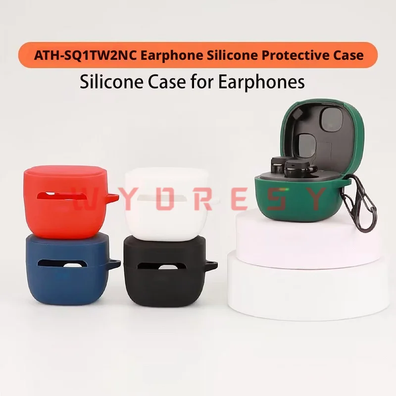 For AUDIO-TECHNICA (ATH-SQ1TW2NC) Charging Case Protective Cover Guards Storage Shell Against Sudden Knocks And Unplanned Surfac