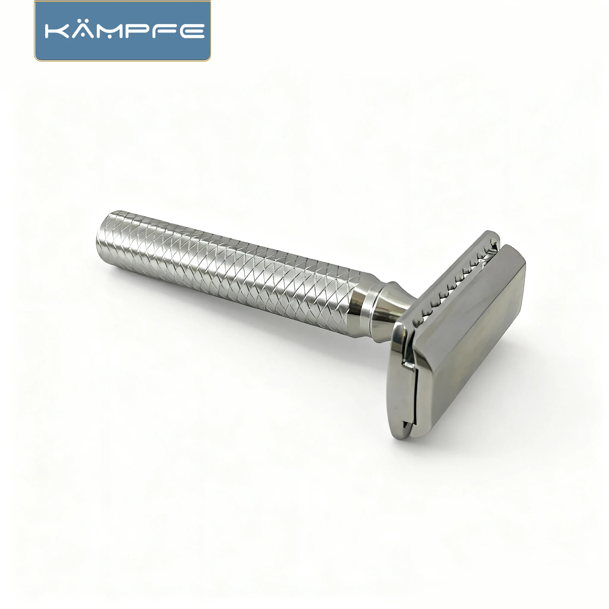 KAMPFE Polished CNC 316 L Stainless Steel Material  Double Edge  Safety Razor Shaving With Non-slip Handle Razors gifts for men