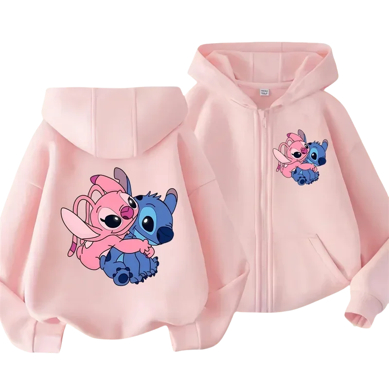 Boys Girls Later Stitch Streetwear Hoodies Children Autumn Spring Long Sleeve Hoodies Kids Hoodie Cute Stitch Print Clothing