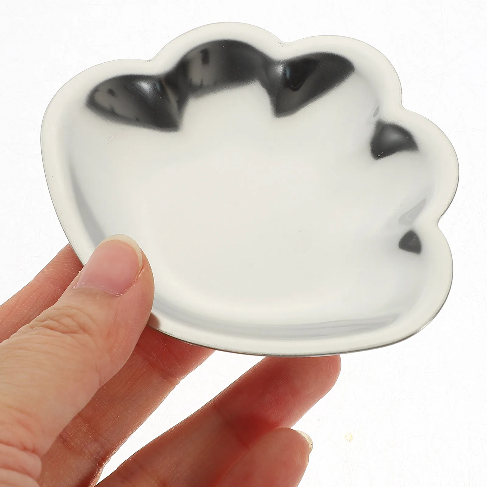 

Shell Storage Tray for Jewelry Holder Organizer Stand Seashell Steel Plate Small Trinket Dish