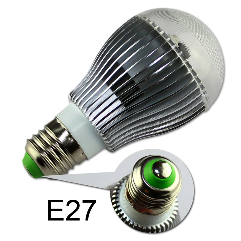Luz prateada do RGB da máscara do grânulo do metal, bulbo Tredndy novo, 9W, QPD20, CA 85V-265V, E27