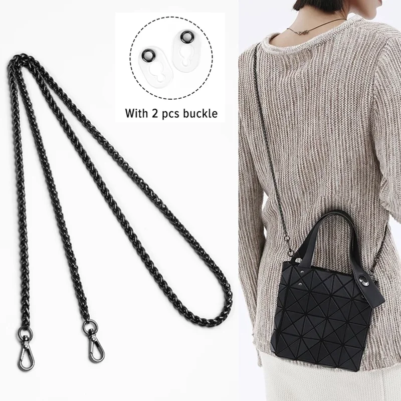 3pcs/Set Bag Chain Transformation Kit For Issey Miyake Six Grid ten Grid Handbag Transform To Shoulder Bag DIY Accessory