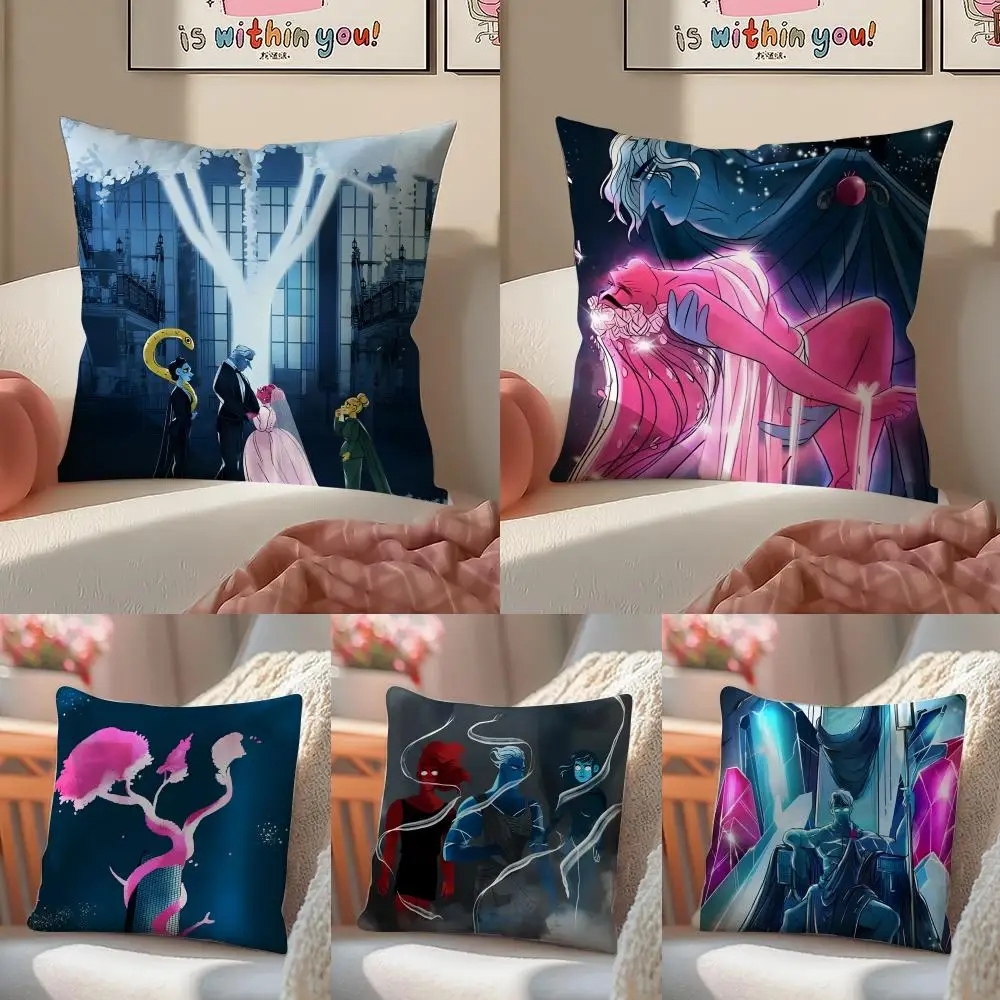 L-Lore Olympus Cushion Cover Linen Pillowcase Cover Soft Decor for Sofa Home Room