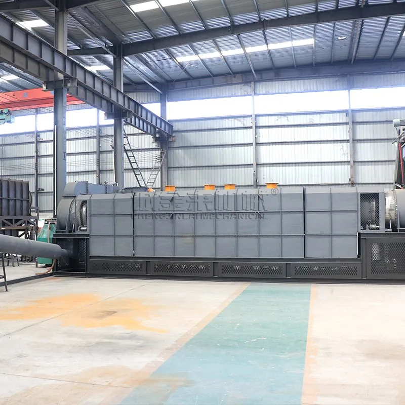 Smokeless Wood Chip Straw Charcoal Airflow Continuous Coconut Shell Biochar Charcoal Carbonization Kiln Furnace Motor 44.5KW