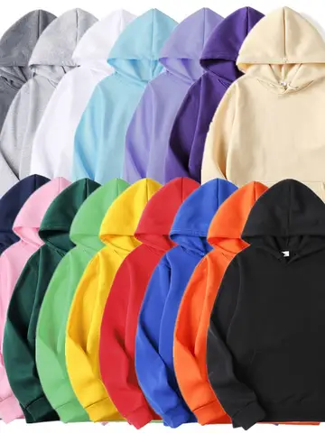 New Fashion Men's Women's Hoodies Spring Autumn Winter Casual Hoodies Sweatshirts Men Tops Solid Color Hoodie Sweatshirt Male