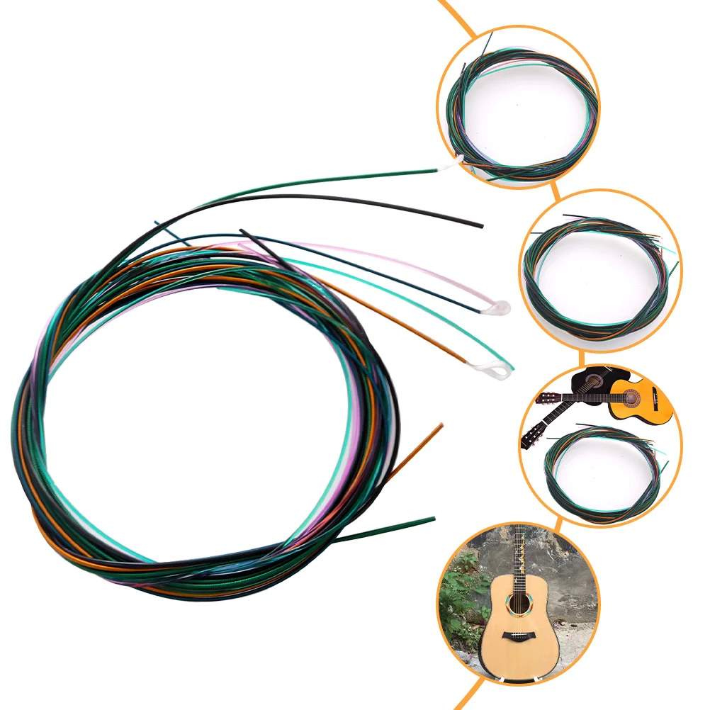 

1Set Professional Guitar Strings Durable Easy to Replace for Better Sound and Performance Guitar String Practical Strings