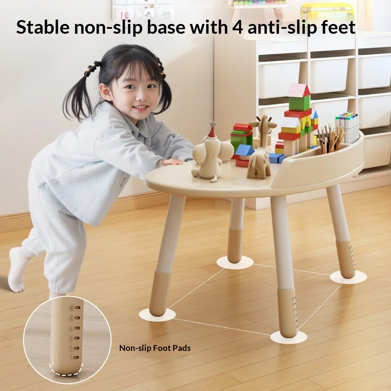 أطفال قابل للتعديل ارتفاع دراسة مكتب الطفل مونتيسوري الفول السوداني الجدول الواجبات المنزلية الكتابة القراءة طفل مرحلة ما قبل المدرسة طاولة الأطفال #4