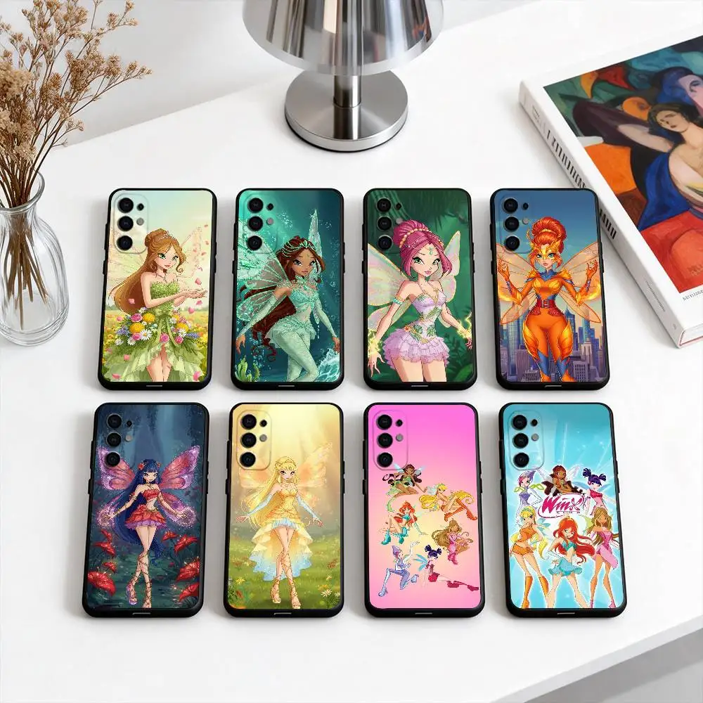 

Girl W-Winx Clubs WC Phone Case For Samsung S25,S24,S21,S22,S23,S30,Ultra,S20,Plus,Fe,Lite,Note,10,Black Cover