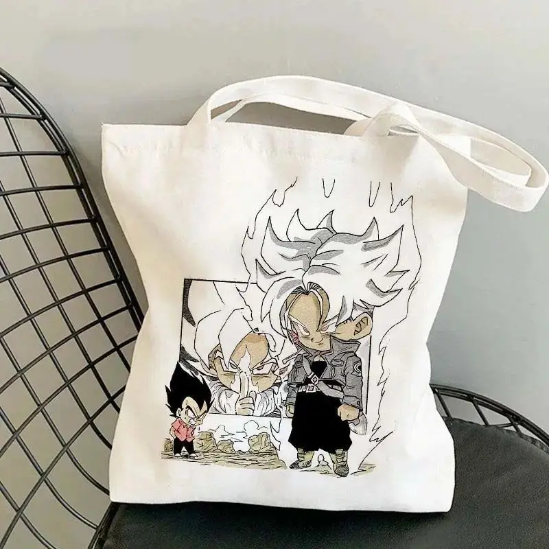Dragon Ball japon grande capacité toile sac Anime sac à bandoulière femmes fourre-tout décontracté dessin animé enfants étudiant sacs à provisions cadeau
