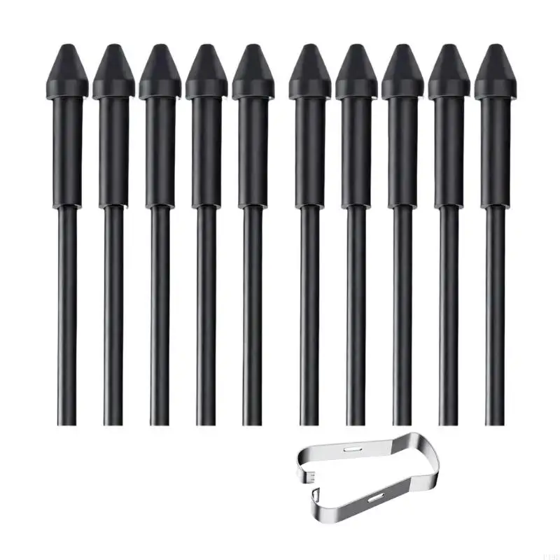 Replacement Digital Pen Tip with 10 Black Plastic Nibs and a Removal Tool for AINOTE 2 Everyday Writing, Drawing, Work F19E